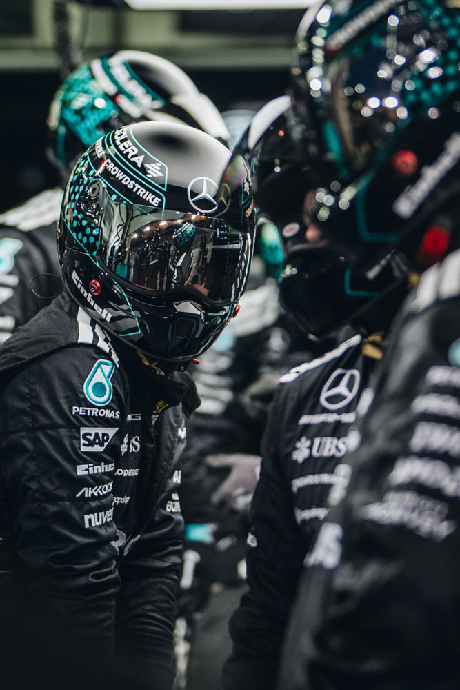 Mehaniki ekipe Mercedes Formule 1.